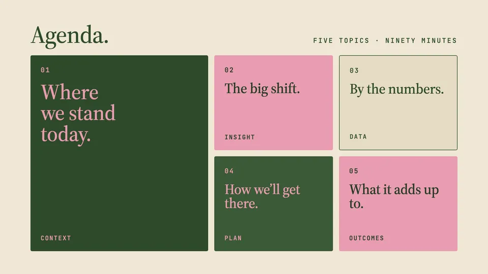 Editorial Forest HTML presentation template mid-deck reference