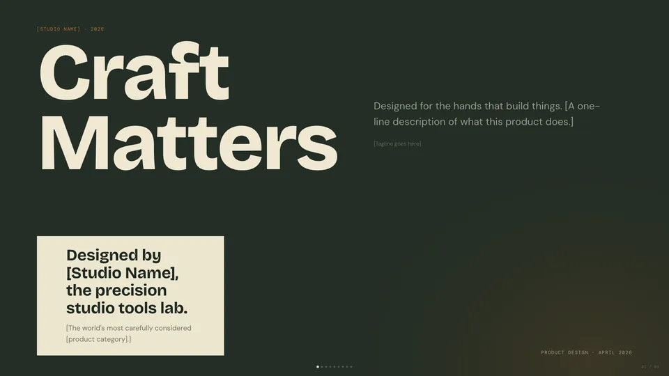 Mat HTML presentation template cover reference