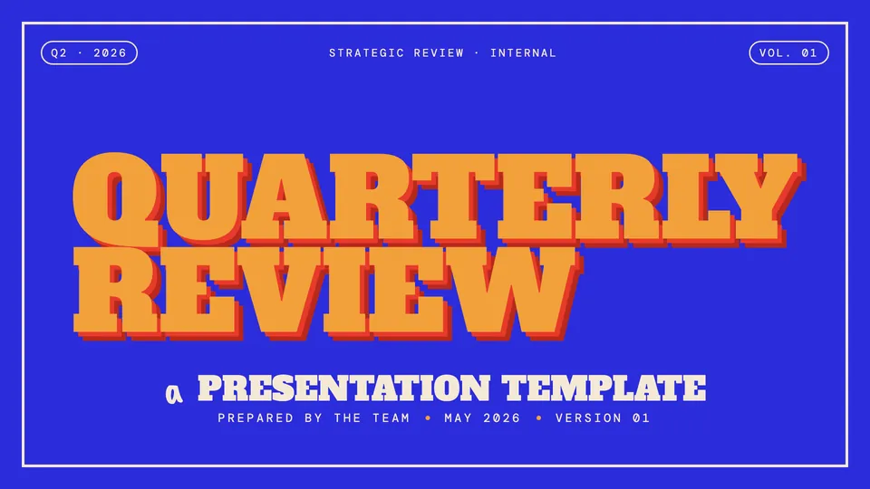 People's Platform (Block & Bold) HTML presentation template cover reference