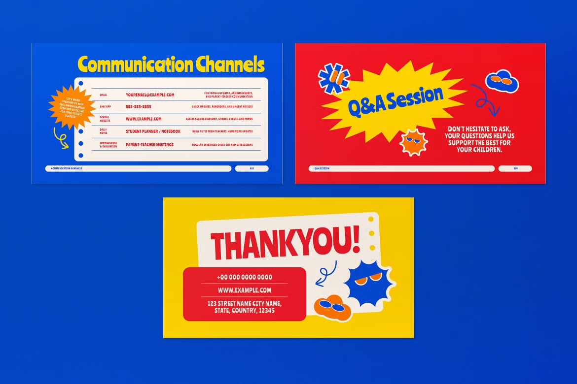 PTA Event Google Slide preview
