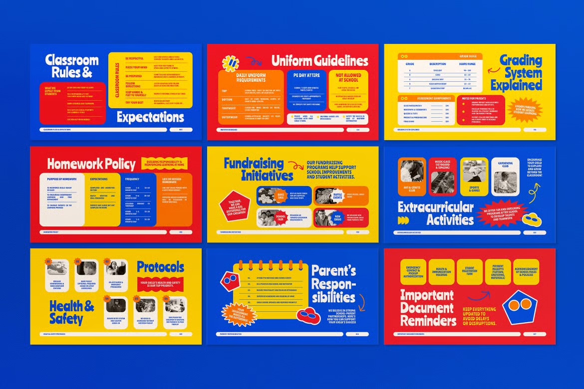 PTA Event Google Slide preview