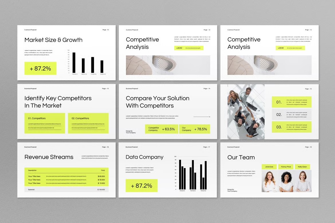 Business Proposal Google Slide preview