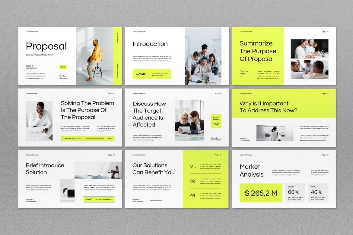 Business Proposal Google Slide preview
