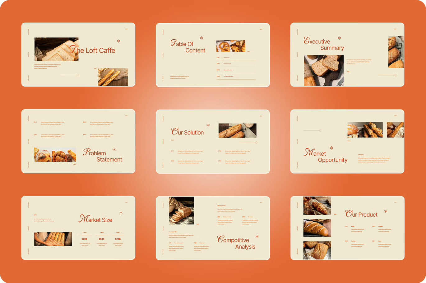Brown Orange Minimalist Pitch Deck GSL • 003 preview