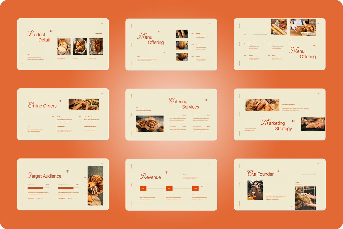 Brown Orange Minimalist Pitch Deck GSL • 003 preview