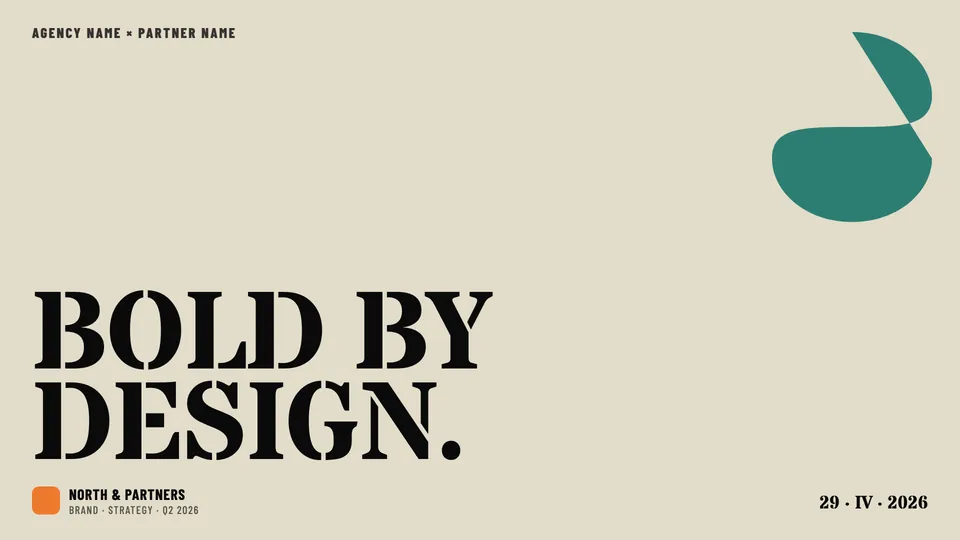 Stencil & Tablet HTML presentation template cover reference