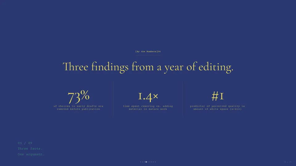 Vellum HTML presentation template mid-deck reference